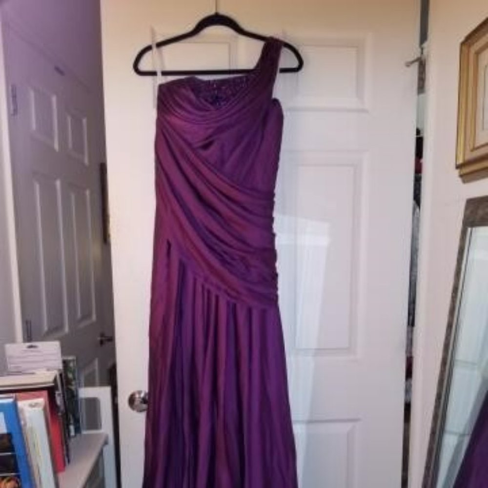 Purple Drape Dress